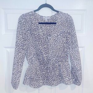 Women’s Leopard Blouse - M
